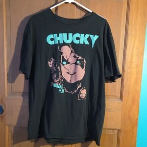 Black Graphic Chucky T-Shirt